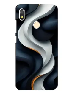 Чехол для TECNO POP 3 с картинкой «Объемные черно-белые ленты» Чехол для TECNO POP 3 с картинкой «Объемные черно-белые ленты»