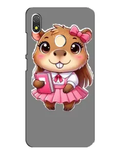 Чехол для TECNO POP 3 с картинкой «Девочка капибара» Чехол для TECNO POP 3 с картинкой «Девочка капибара»