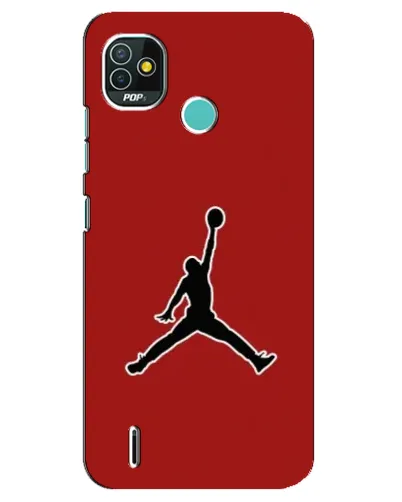 Чехол для TECNO Pop 4 LTE с картинкой «Jordan Red Back» Чехол для TECNO Pop 4 LTE с картинкой «Jordan Red Back»