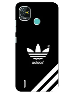 Чехол для TECNO Pop 4 LTE с картинкой «Adidas с диагональными полосами»
