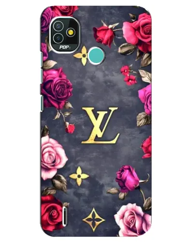 Чехол для TECNO Pop 4 LTE с картинкой «Цветочный Louis Vuitton»