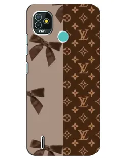 Чехол для TECNO Pop 4 LTE с картинкой «Louis Vuitton — банты»