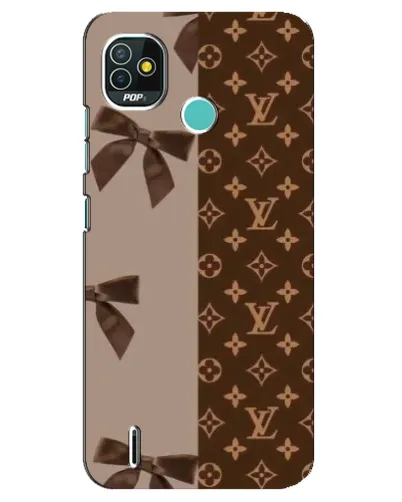 Чехол для TECNO Pop 4 LTE с картинкой «Louis Vuitton — банты»