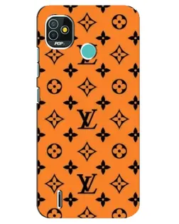 Чехол для TECNO Pop 4 LTE с картинкой «Оранжевый стиль LV»