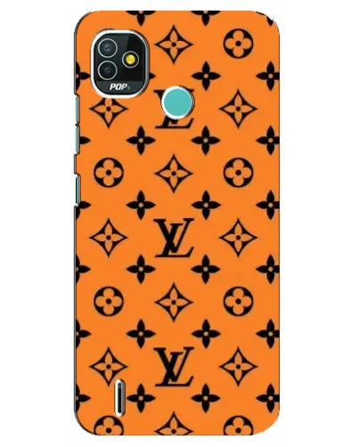 Чехол для TECNO Pop 4 LTE с картинкой «Оранжевый стиль LV»