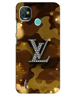 Чехол для TECNO Pop 4 LTE с картинкой «Камуфляжный Louis Vuitton»