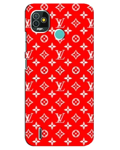 Чехол для TECNO Pop 4 LTE с картинкой «Яркий паттерн LV»