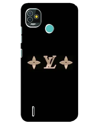 Чехол для TECNO Pop 4 LTE с картинкой «Louis Vuitton — минимализм»