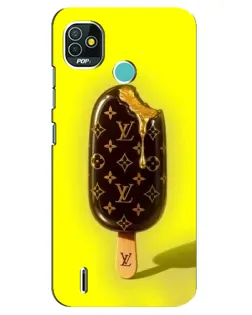 Чехол для TECNO Pop 4 LTE с картинкой «Мороженое от LV»
