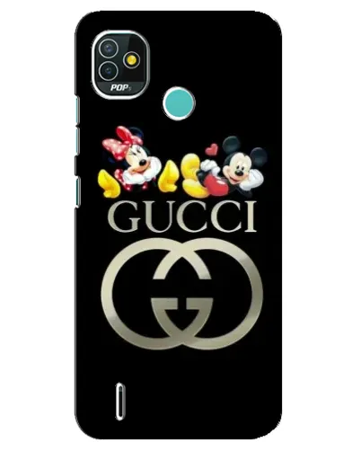 Чехол для TECNO Pop 4 LTE с картинкой «Gucci — герои Disney»