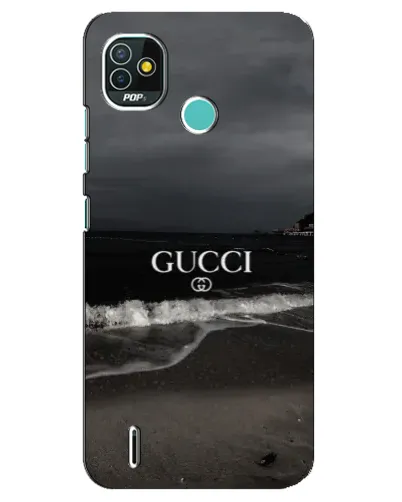 Чехол для TECNO Pop 4 LTE с картинкой «Gucci — морской прибой»
