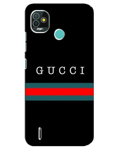 Чехол для TECNO Pop 4 LTE с картинкой «Gucci — красный пояс»