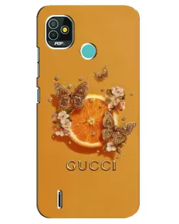 Чехол для TECNO Pop 4 LTE с картинкой «Gucci — золотые бабочки» Чехол для TECNO Pop 4 LTE с картинкой «Gucci — золотые бабочки»