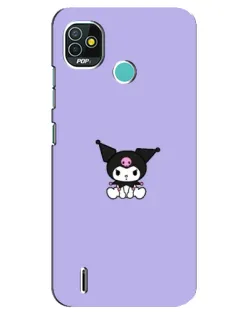 Чехол для TECNO Pop 4 LTE с картинкой «Kuromi — фиолетовый минимализм» Чехол для TECNO Pop 4 LTE с картинкой «Kuromi — фиолетовый минимализм»