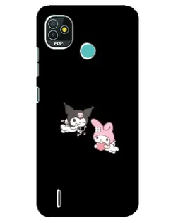 Чехол для TECNO Pop 4 LTE с картинкой «My Melody и Kuromi» Чехол для TECNO Pop 4 LTE с картинкой «My Melody и Kuromi»