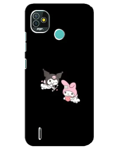 Чехол для TECNO Pop 4 LTE с картинкой «My Melody и Kuromi» Чехол для TECNO Pop 4 LTE с картинкой «My Melody и Kuromi»