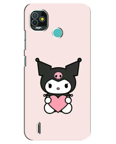 Чехол для TECNO Pop 4 LTE с картинкой «Kuromi и сердце» Чехол для TECNO Pop 4 LTE с картинкой «Kuromi и сердце»