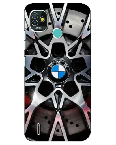 Чехол для TECNO Pop 4 LTE с картинкой «BMW — деталь диска»