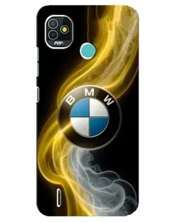 Чехол для TECNO Pop 4 LTE с картинкой «Золотистый дым BMW» Чехол для TECNO Pop 4 LTE с картинкой «Золотистый дым BMW»