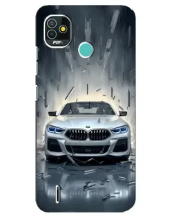 Чехол для TECNO Pop 4 LTE с картинкой «BMW в свете фар» Чехол для TECNO Pop 4 LTE с картинкой «BMW в свете фар»