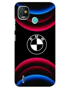 Чехол для TECNO Pop 4 LTE с картинкой «Логотип BMW и неоновые дуги» Чехол для TECNO Pop 4 LTE с картинкой «Логотип BMW и неоновые дуги»