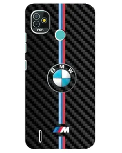 Чехол для TECNO Pop 4 LTE с картинкой «Эмблема BMW и карбон» Чехол для TECNO Pop 4 LTE с картинкой «Эмблема BMW и карбон»