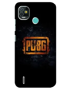 Чехол для TECNO Pop 4 LTE с картинкой «PUBG — золотой логотип» Чехол для TECNO Pop 4 LTE с картинкой «PUBG — золотой логотип»