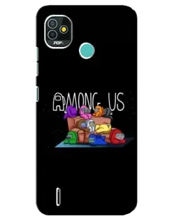 Чохол для TECNO Pop 4 LTE з картинкою «Логотип Among Us» Чохол для TECNO Pop 4 LTE з картинкою «Логотип Among Us»