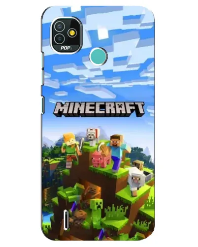 Чехол для TECNO Pop 4 LTE с картинкой «Minecraft классический мир» Чехол для TECNO Pop 4 LTE с картинкой «Minecraft классический мир»
