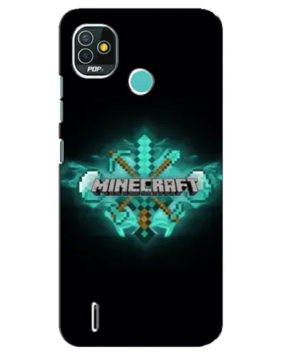 Чехол для TECNO Pop 4 LTE с картинкой «Minecraft Diamond лого» Чехол для TECNO Pop 4 LTE с картинкой «Minecraft Diamond лого»