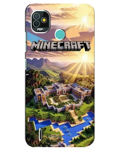 Чехол для TECNO Pop 4 LTE с картинкой «Minecraft панорама» Чехол для TECNO Pop 4 LTE с картинкой «Minecraft панорама»