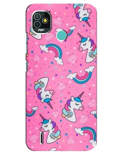 Чехол для TECNO Pop 4 LTE с картинкой «Unicorn паттерн розовый» Чехол для TECNO Pop 4 LTE с картинкой «Unicorn паттерн розовый»