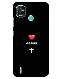 Чехол для TECNO Pop 4 LTE с картинкой «Сердце - Jesus» Чехол для TECNO Pop 4 LTE с картинкой «Сердце - Jesus»
