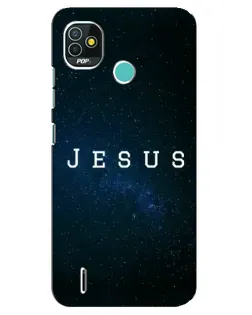Чехол для TECNO Pop 4 LTE с картинкой «Звездное небо Jesus»