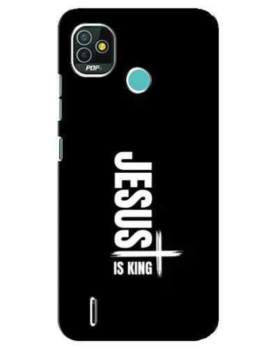 Чехол для TECNO Pop 4 LTE с картинкой «Вертикаль веры Jesus»