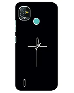 Чехол для TECNO Pop 4 LTE с картинкой «Тонкий крест» Чехол для TECNO Pop 4 LTE с картинкой «Тонкий крест»