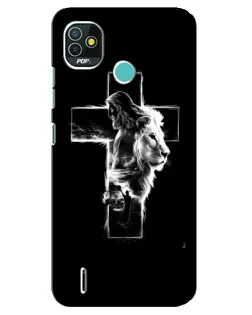 Чехол для TECNO Pop 4 LTE с картинкой «Сияющий крест Jesus» Чехол для TECNO Pop 4 LTE с картинкой «Сияющий крест Jesus»