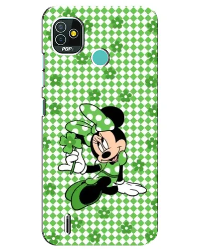 Чехол для TECNO Pop 4 LTE с картинкой «Mickey в клетку»