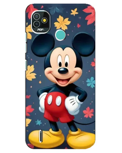 Чехол для TECNO Pop 4 LTE с картинкой «Осенний Mickey Mouse»
