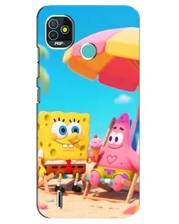 Чехол для TECNO Pop 4 LTE с картинкой «Отдых на пляже» Чехол для TECNO Pop 4 LTE с картинкой «Отдых на пляже»