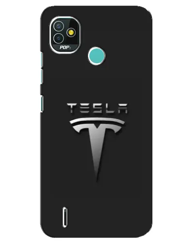 Чехол для TECNO Pop 4 LTE с картинкой «Стальной логотип Tesla» Чехол для TECNO Pop 4 LTE с картинкой «Стальной логотип Tesla»