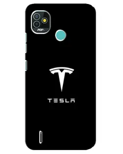 Чехол для TECNO Pop 4 LTE с картинкой «Tesla White Logo» Чехол для TECNO Pop 4 LTE с картинкой «Tesla White Logo»