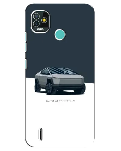 Чехол для TECNO Pop 4 LTE с картинкой «Серебристый Cybertruck Tesla» Чехол для TECNO Pop 4 LTE с картинкой «Серебристый Cybertruck Tesla»