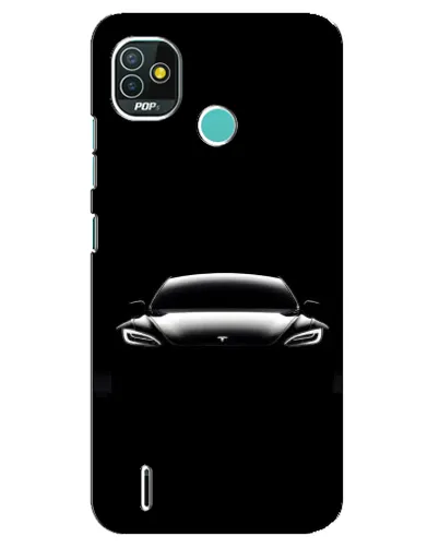 Чехол для TECNO Pop 4 LTE с картинкой «Фары Tesla Night» Чехол для TECNO Pop 4 LTE с картинкой «Фары Tesla Night»