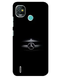 Чехол для TECNO Pop 4 LTE с картинкой «Mercedes — абстрактные линии»