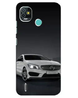 Чехол для TECNO Pop 4 LTE с картинкой «Mercedes AMG GT Silver»
