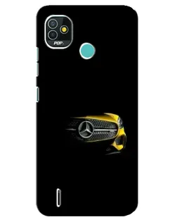 Чехол для TECNO Pop 4 LTE с картинкой «Mercedes — ретро стиль»