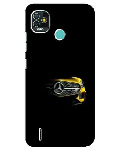 Чехол для TECNO Pop 4 LTE с картинкой «Mercedes — ретро стиль»