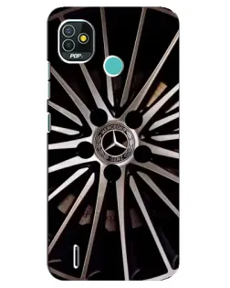 Чехол для TECNO Pop 4 LTE с картинкой «Диск Mercedes»