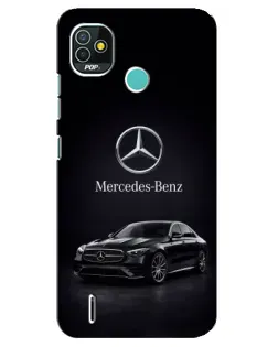 Чехол для TECNO Pop 4 LTE с картинкой «Mercedes — решетка радиатора»